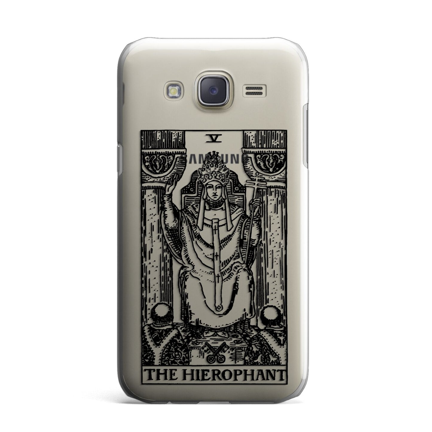 The Hierophant Monochrome Tarot Card Samsung Galaxy J7 Case