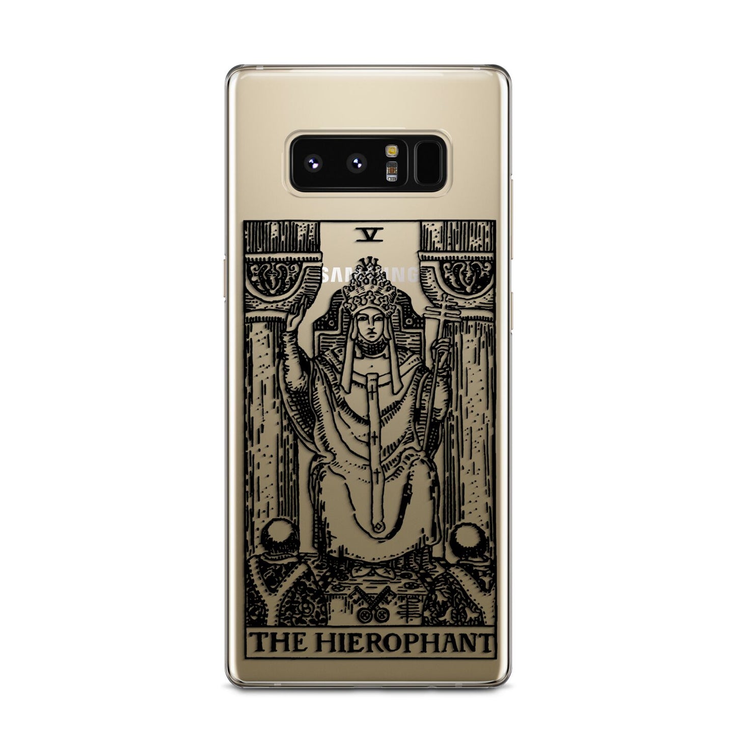 The Hierophant Monochrome Tarot Card Samsung Galaxy Note 8 Case