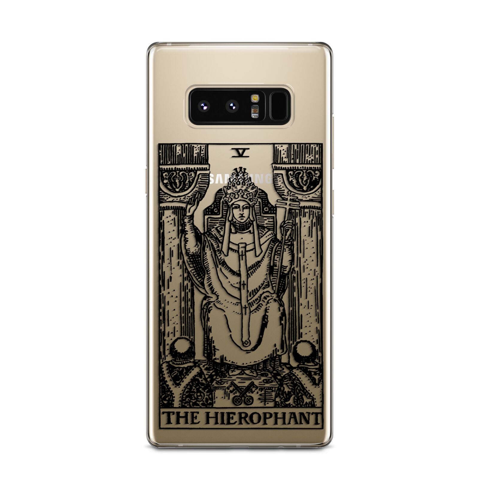 The Hierophant Monochrome Tarot Card Samsung Galaxy Note 8 Case