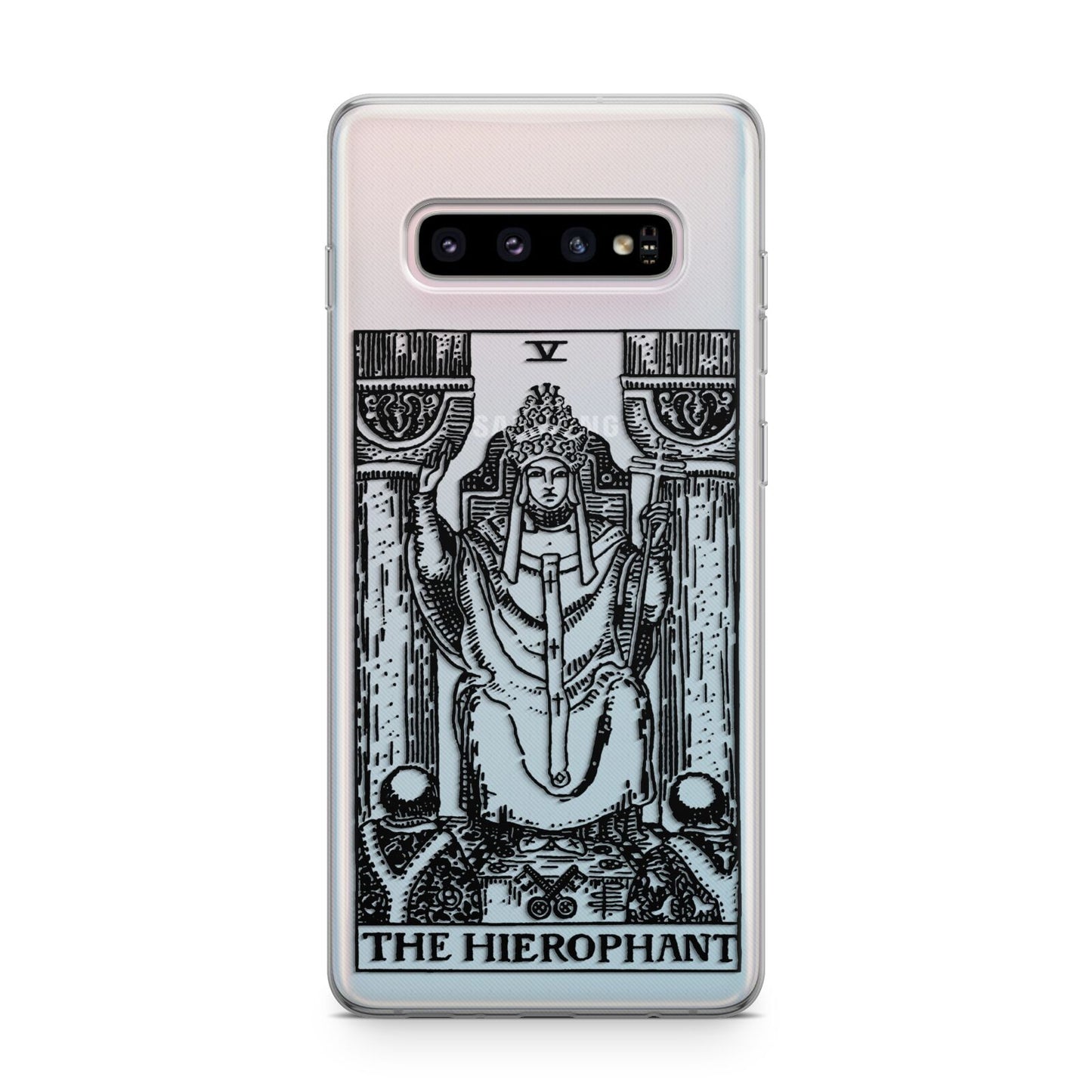 The Hierophant Monochrome Tarot Card Samsung Galaxy S10 Plus Case