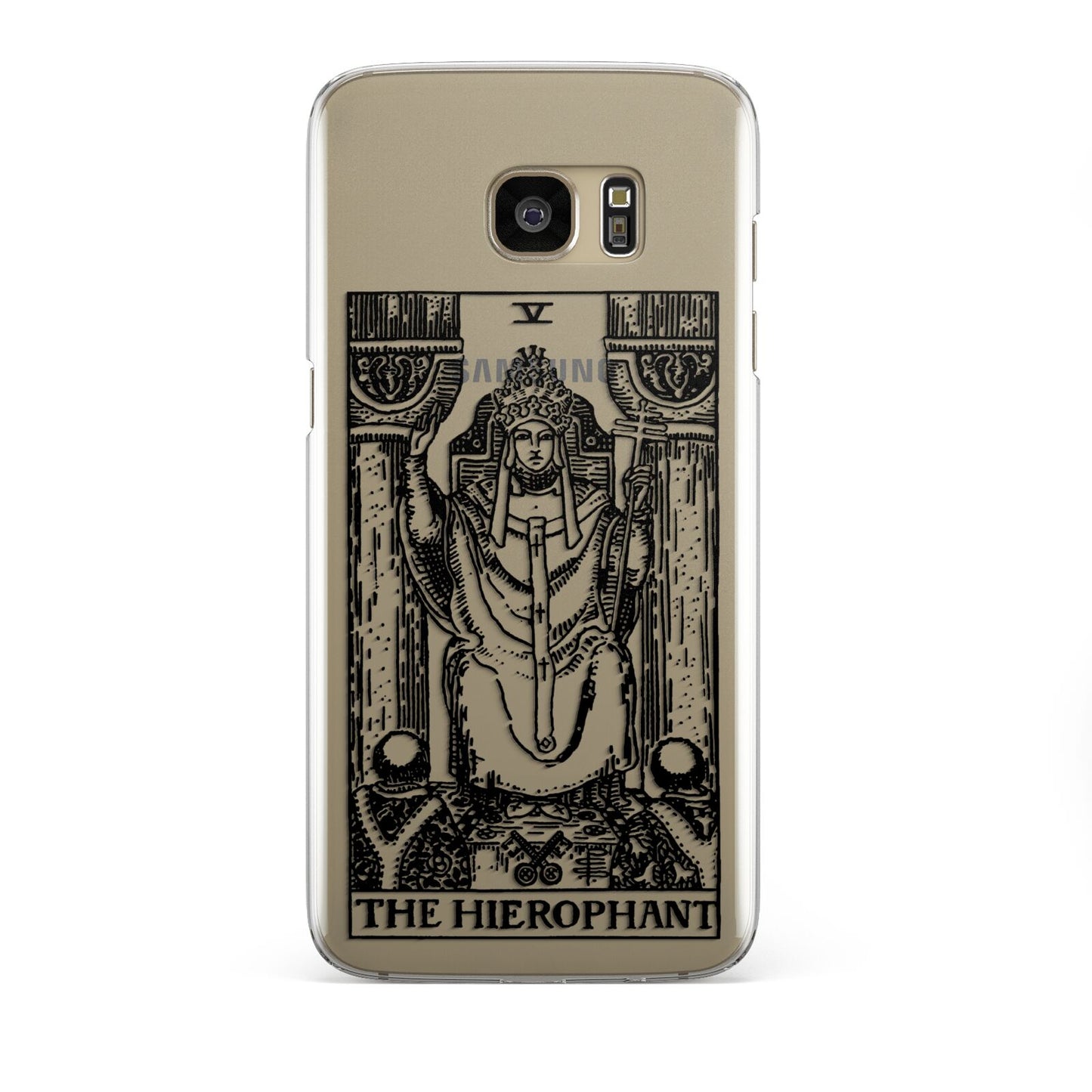 The Hierophant Monochrome Tarot Card Samsung Galaxy S7 Edge Case