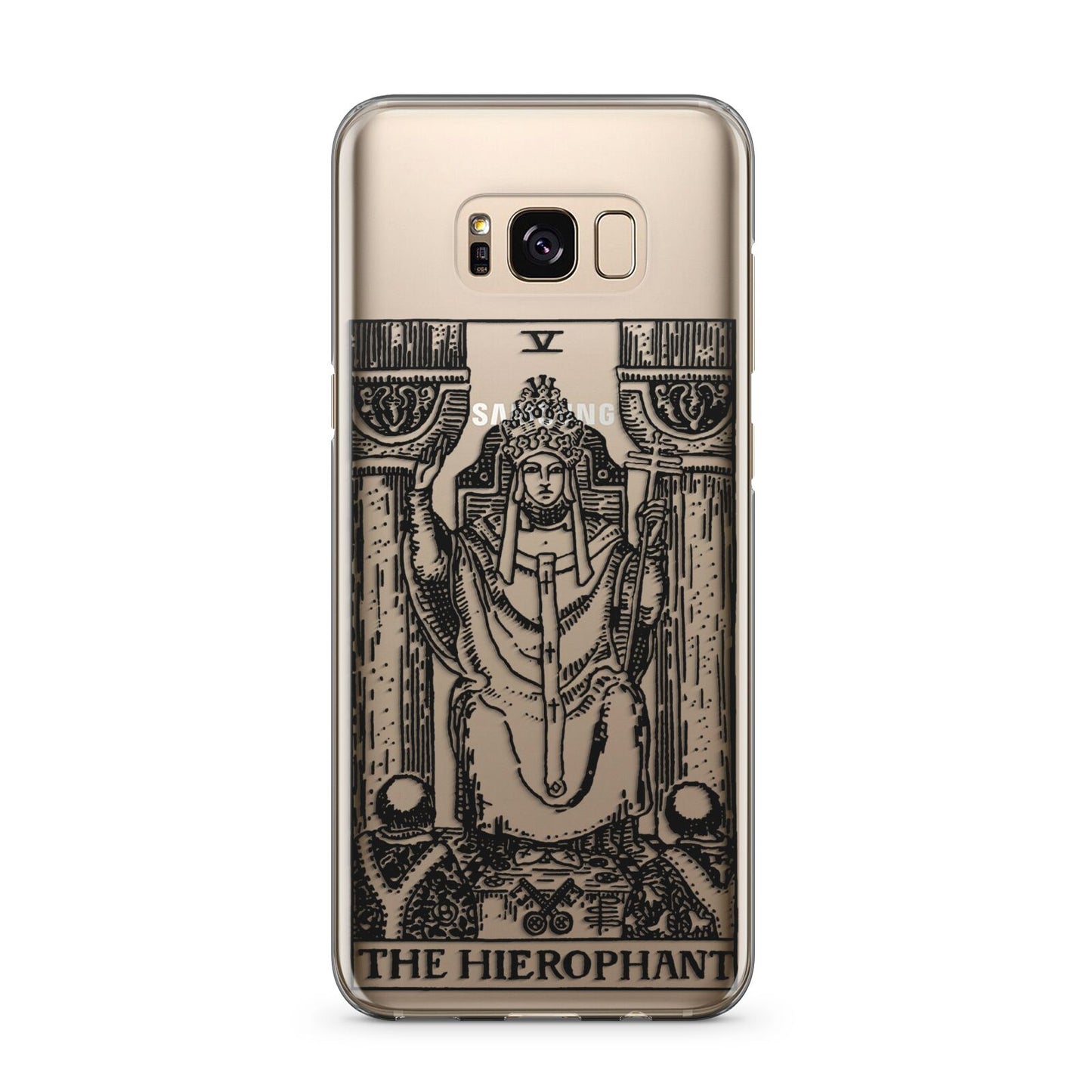 The Hierophant Monochrome Tarot Card Samsung Galaxy S8 Plus Case