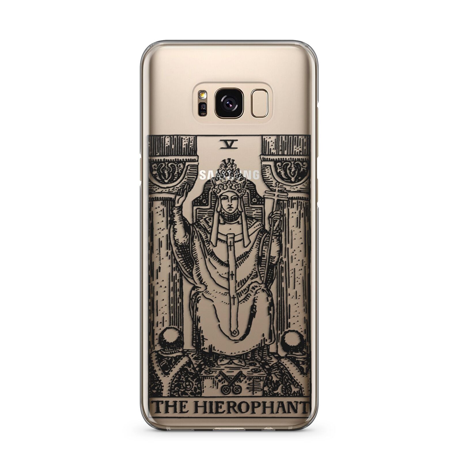 The Hierophant Monochrome Tarot Card Samsung Galaxy S8 Plus Case