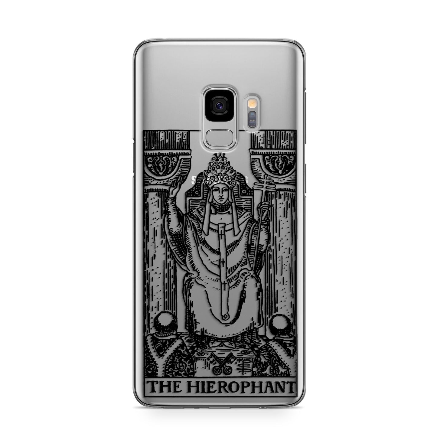 The Hierophant Monochrome Tarot Card Samsung Galaxy S9 Case