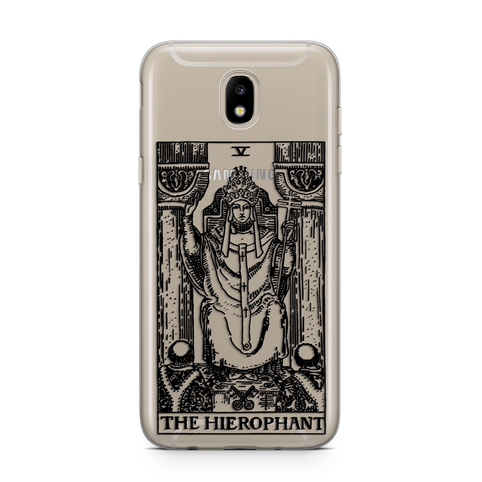 The Hierophant Monochrome Tarot Card Samsung J5 2017 Case