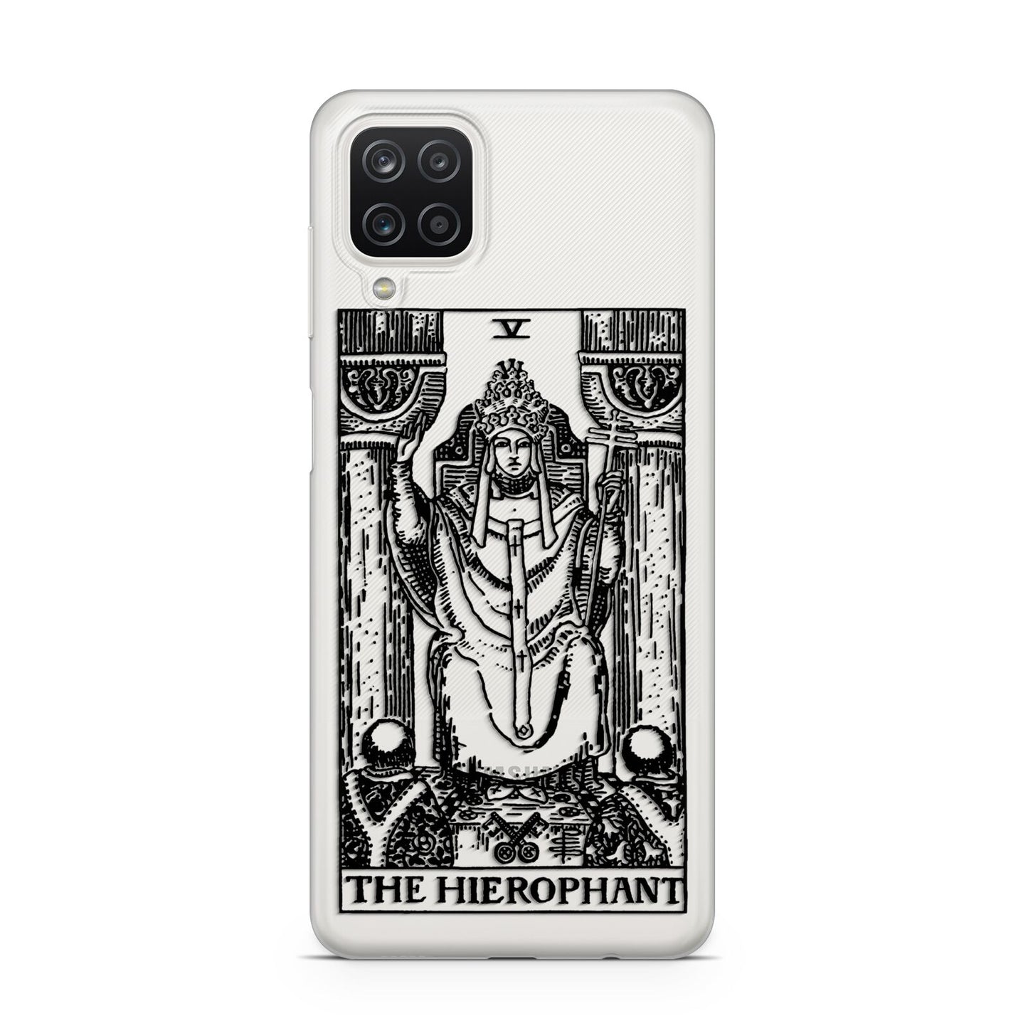 The Hierophant Monochrome Tarot Card Samsung M12 Case