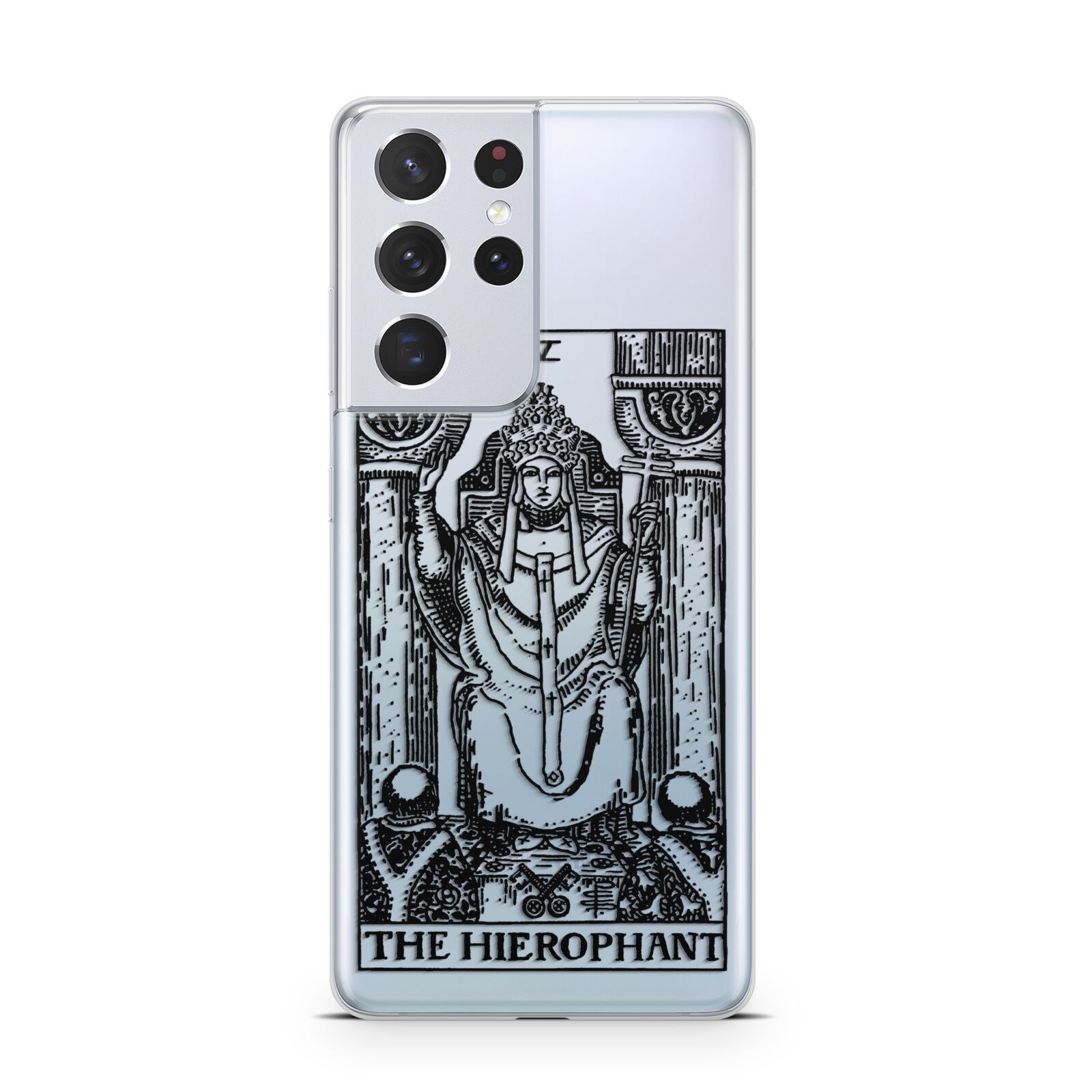 The Hierophant Monochrome Tarot Card Samsung S21 Ultra Case