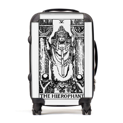 The Hierophant Monochrome Tarot Card Suitcase