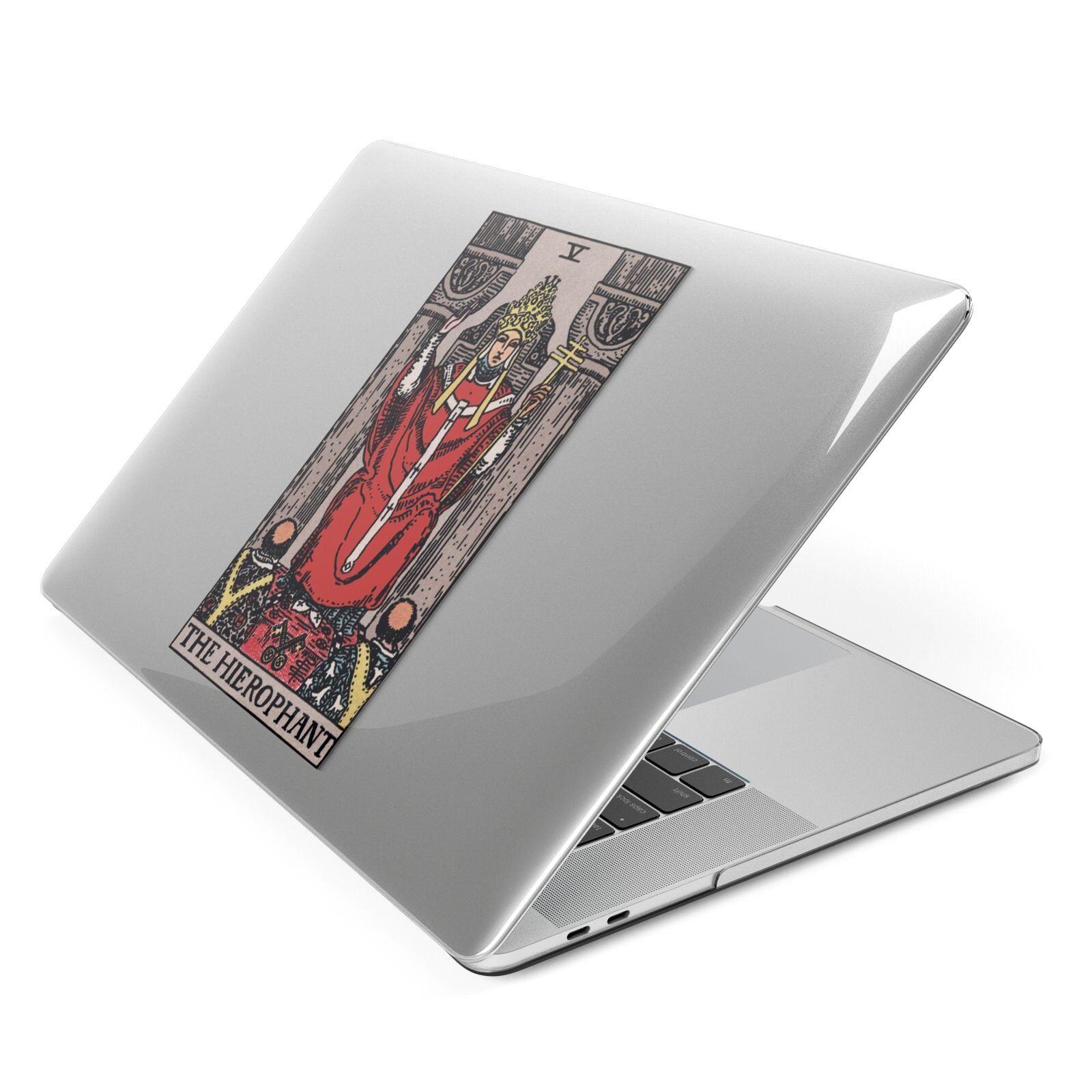 The Hierophant Tarot Card Apple MacBook Case Side View