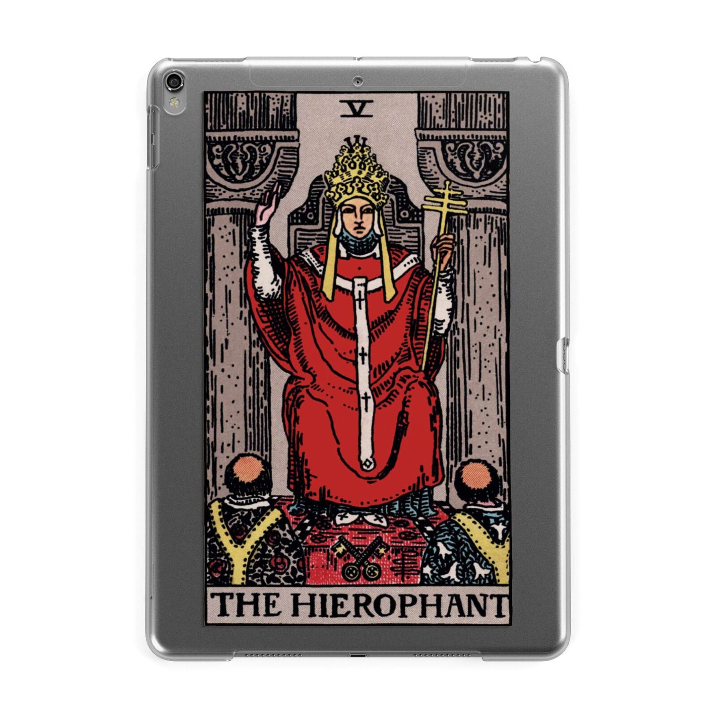 The Hierophant Tarot Card Apple iPad Grey Case