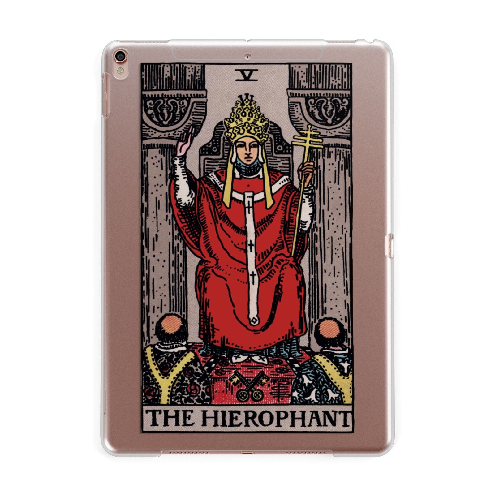 The Hierophant Tarot Card Apple iPad Rose Gold Case