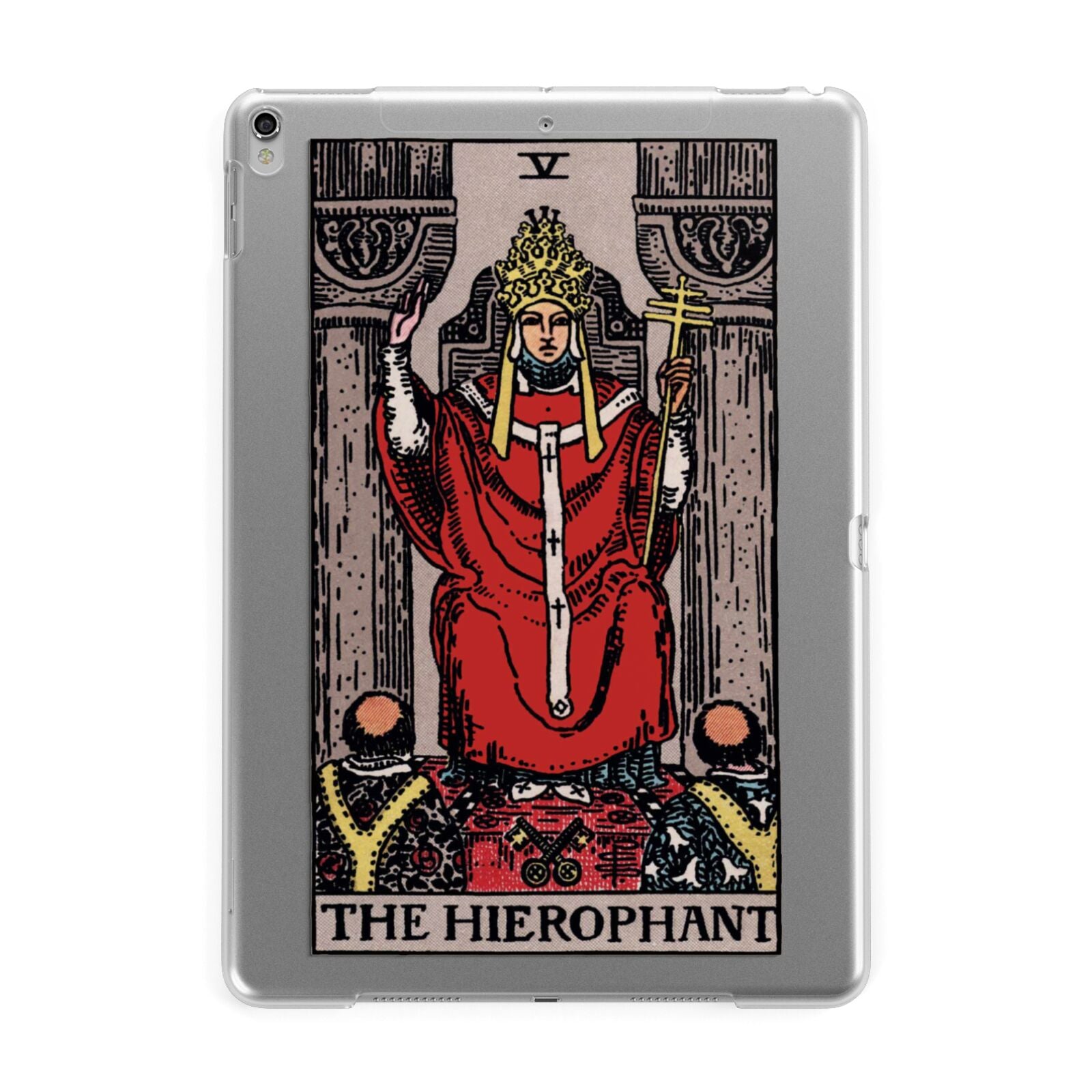 The Hierophant Tarot Card Apple iPad Silver Case