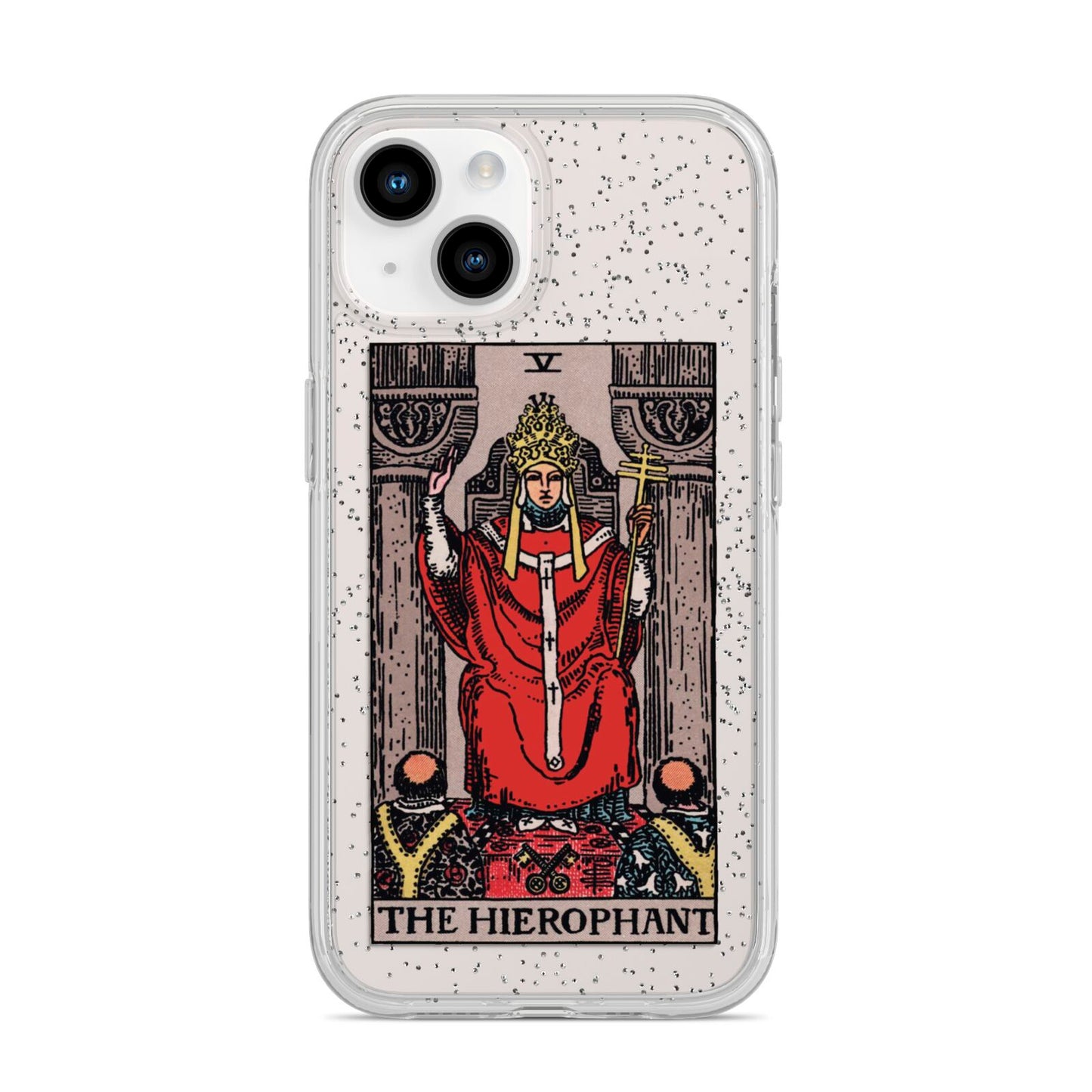 The Hierophant Tarot Card iPhone 14 Glitter Tough Case Starlight