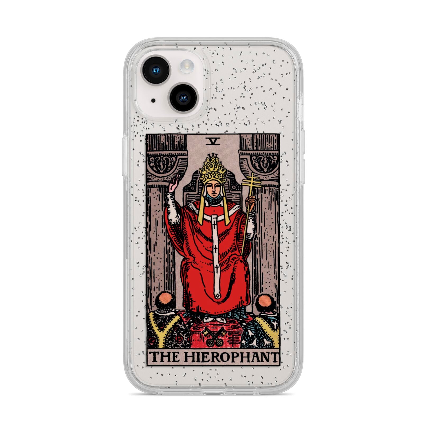 The Hierophant Tarot Card iPhone 14 Plus Glitter Tough Case Starlight