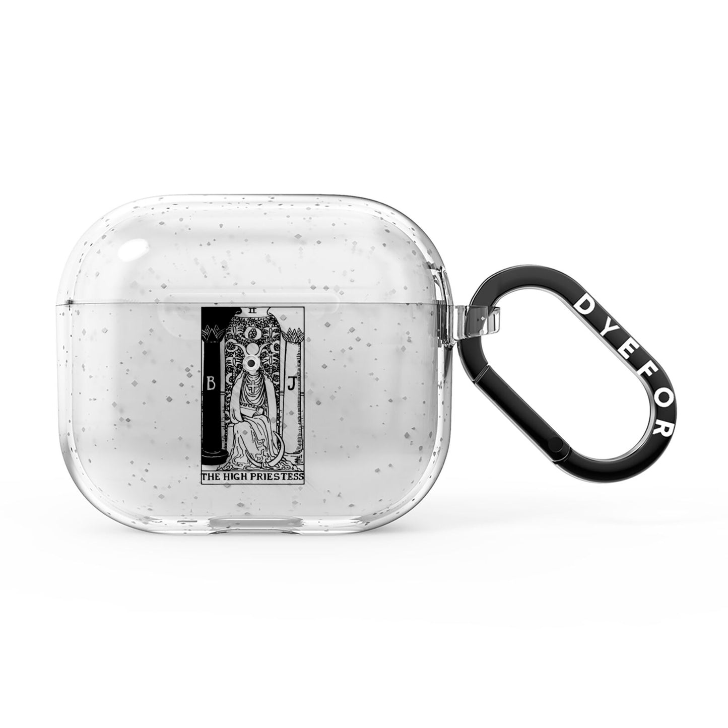 The High Priestess Monochrome Tarot Card AirPods Glitter Case 3rd Gen