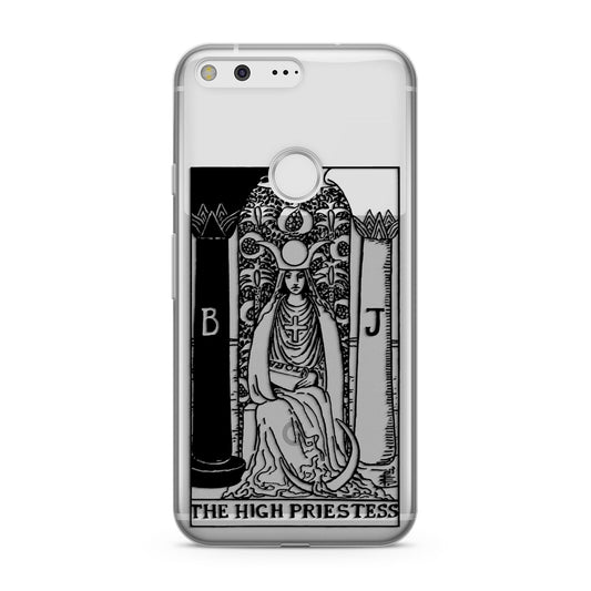 The High Priestess Monochrome Tarot Card Google Pixel Case