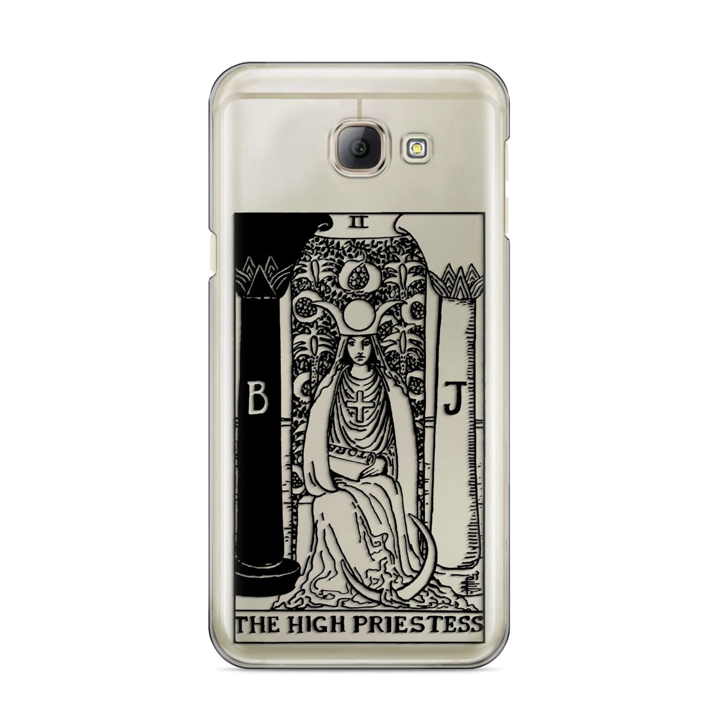 The High Priestess Monochrome Tarot Card Samsung Galaxy A8 2016 Case