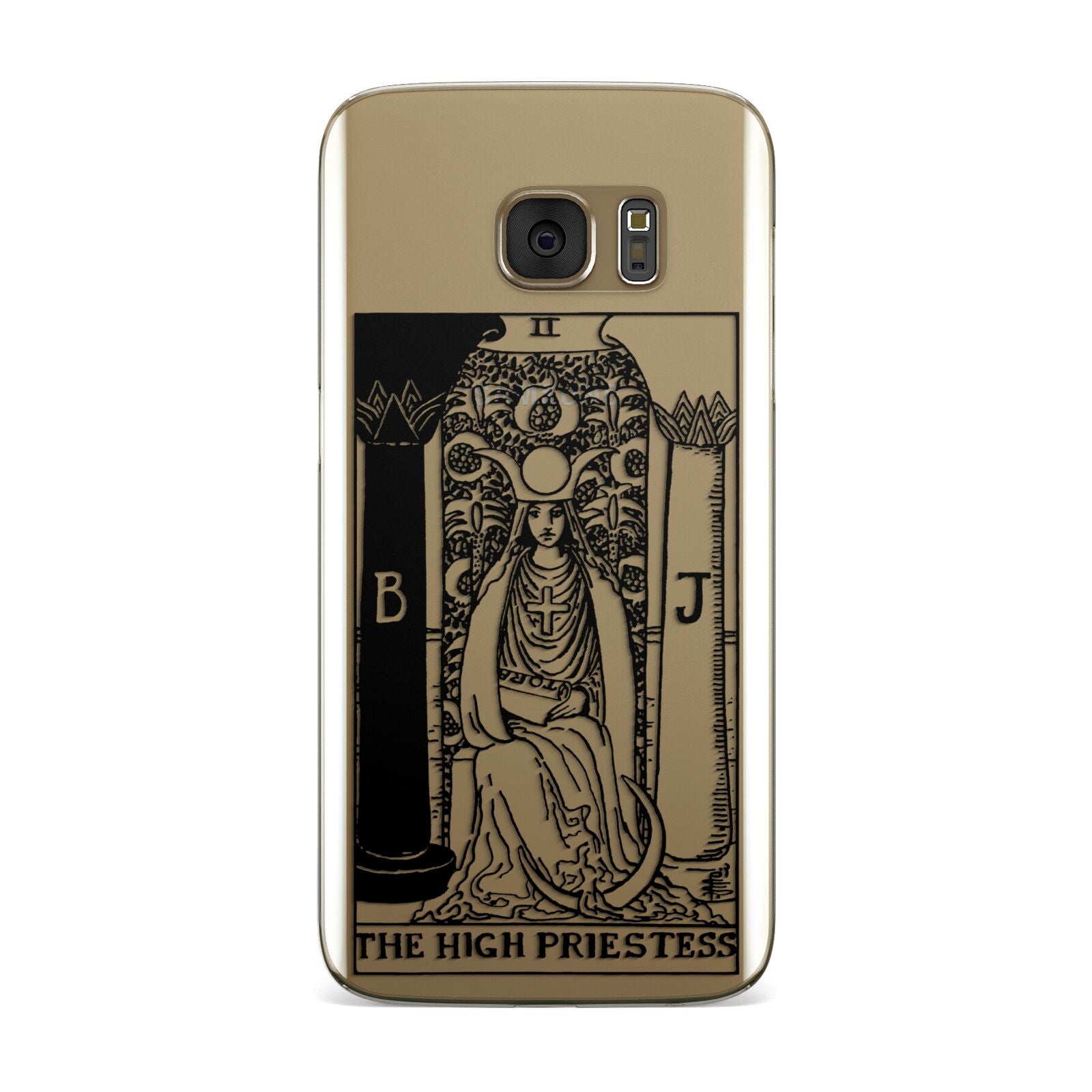 The High Priestess Monochrome Tarot Card Samsung Galaxy Case