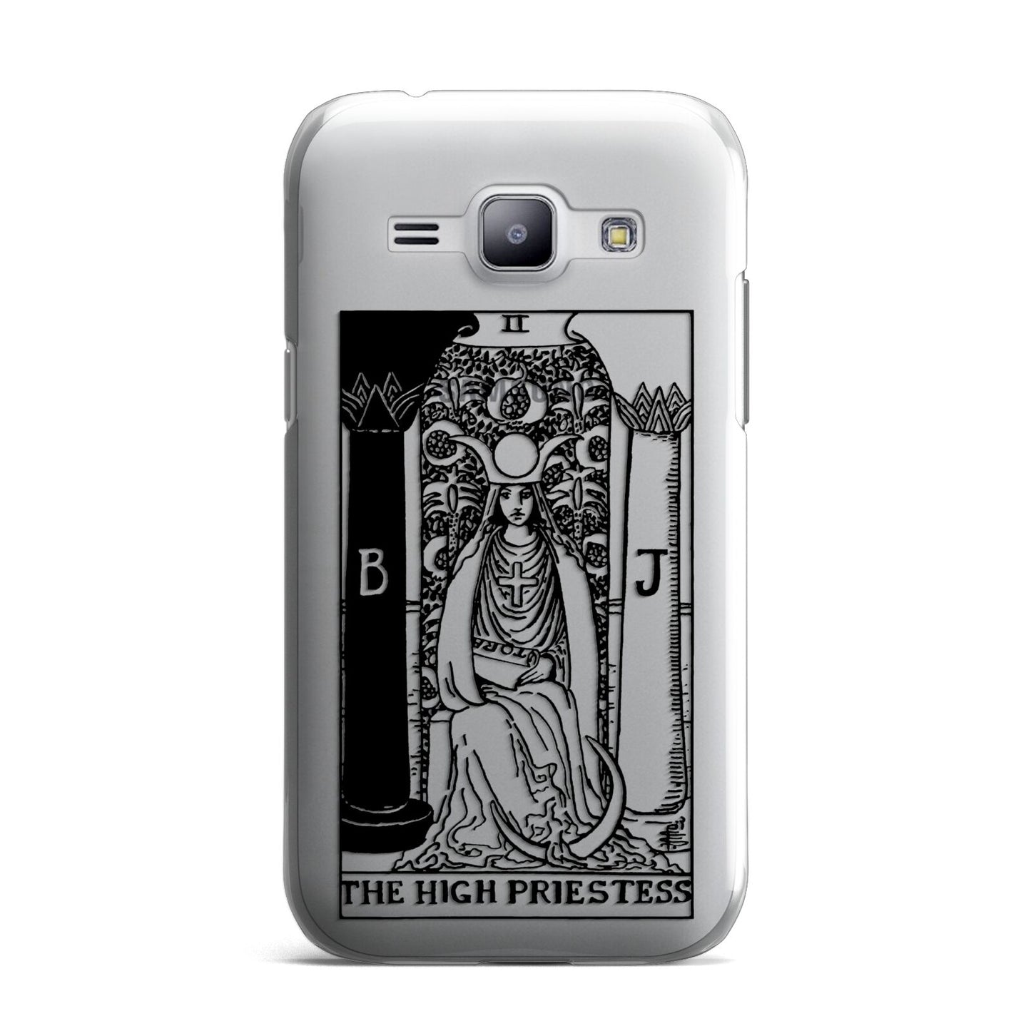 The High Priestess Monochrome Tarot Card Samsung Galaxy J1 2015 Case