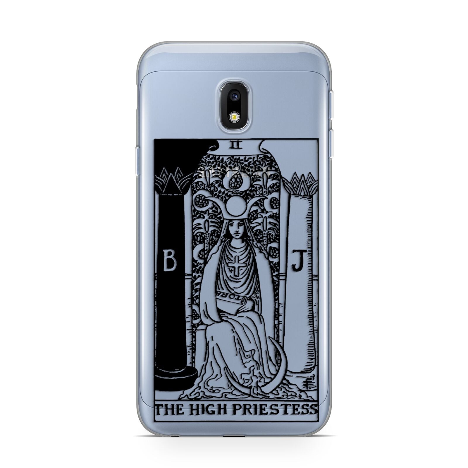 The High Priestess Monochrome Tarot Card Samsung Galaxy J3 2017 Case