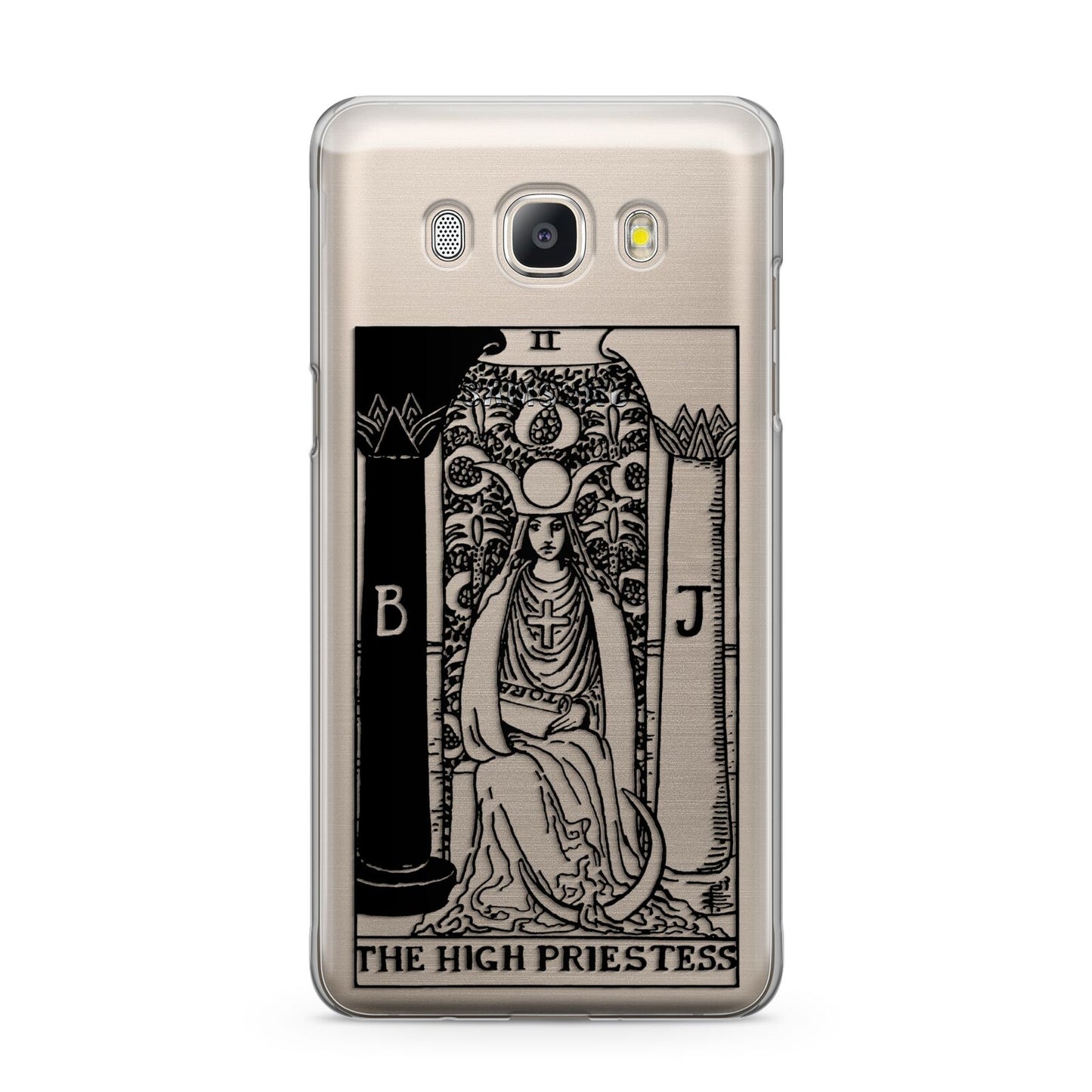 The High Priestess Monochrome Tarot Card Samsung Galaxy J5 2016 Case