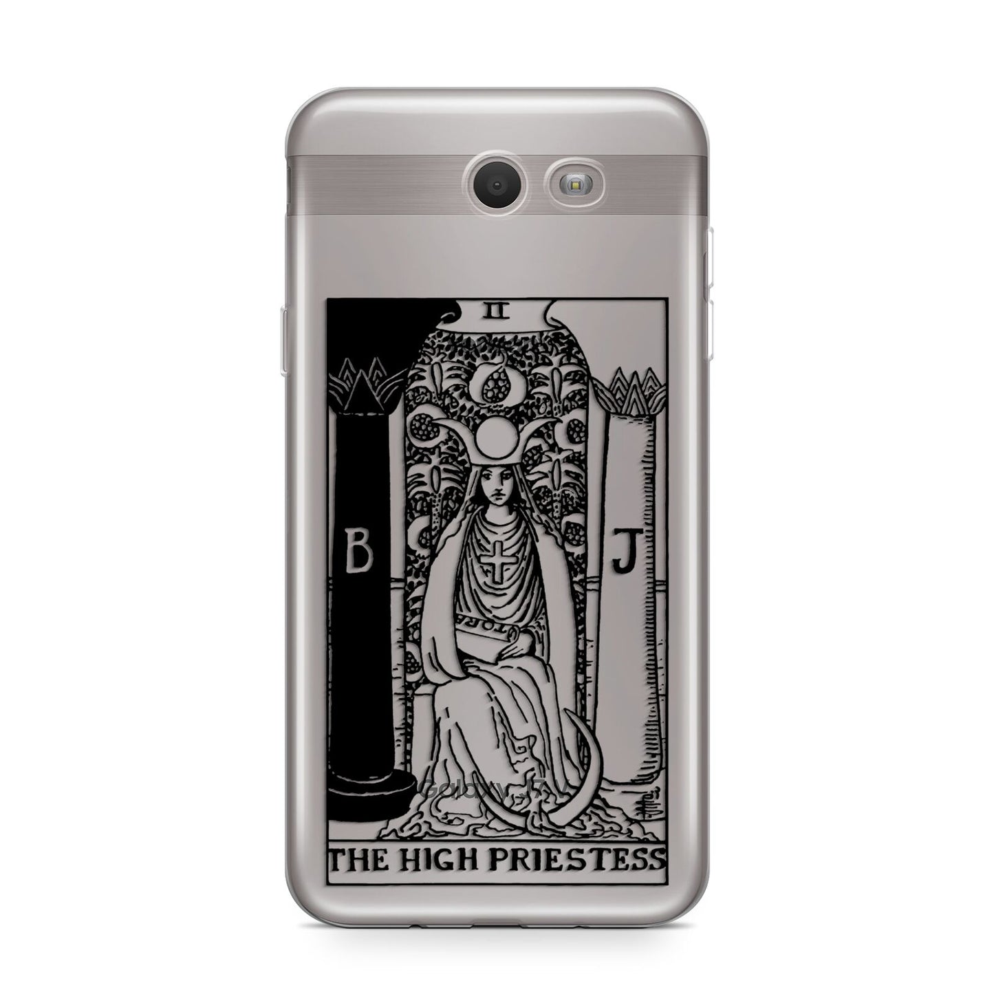 The High Priestess Monochrome Tarot Card Samsung Galaxy J7 2017 Case