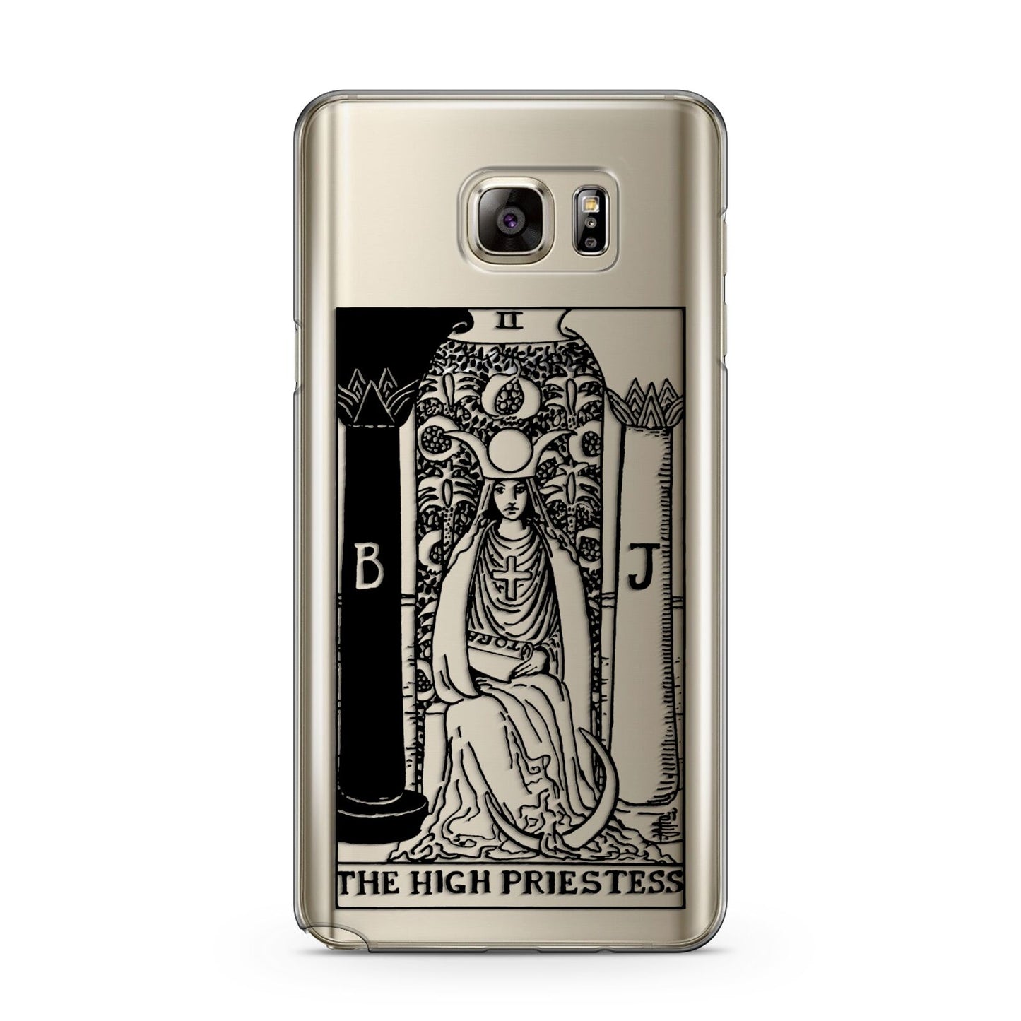 The High Priestess Monochrome Tarot Card Samsung Galaxy Note 5 Case