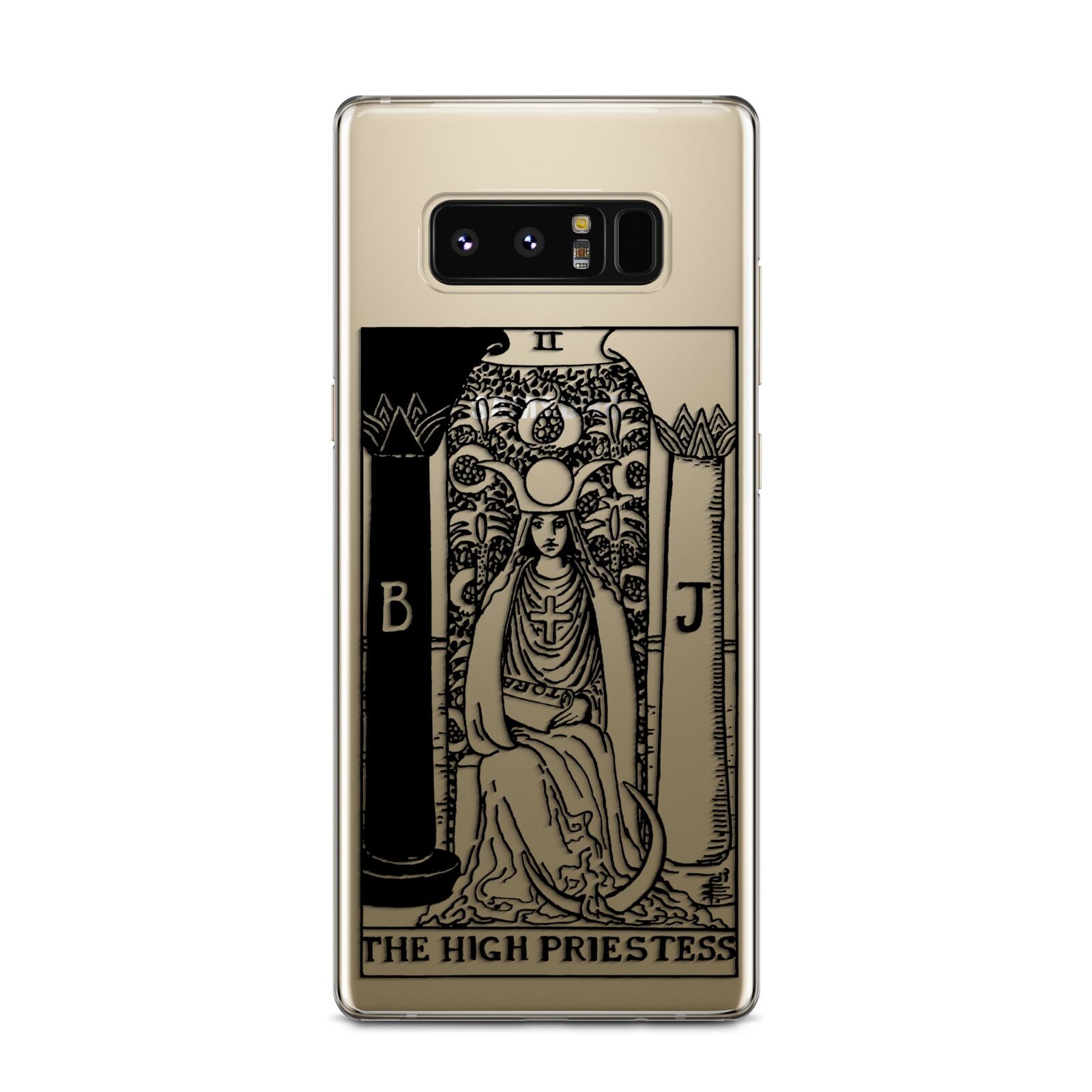 The High Priestess Monochrome Tarot Card Samsung Galaxy Note 8 Case