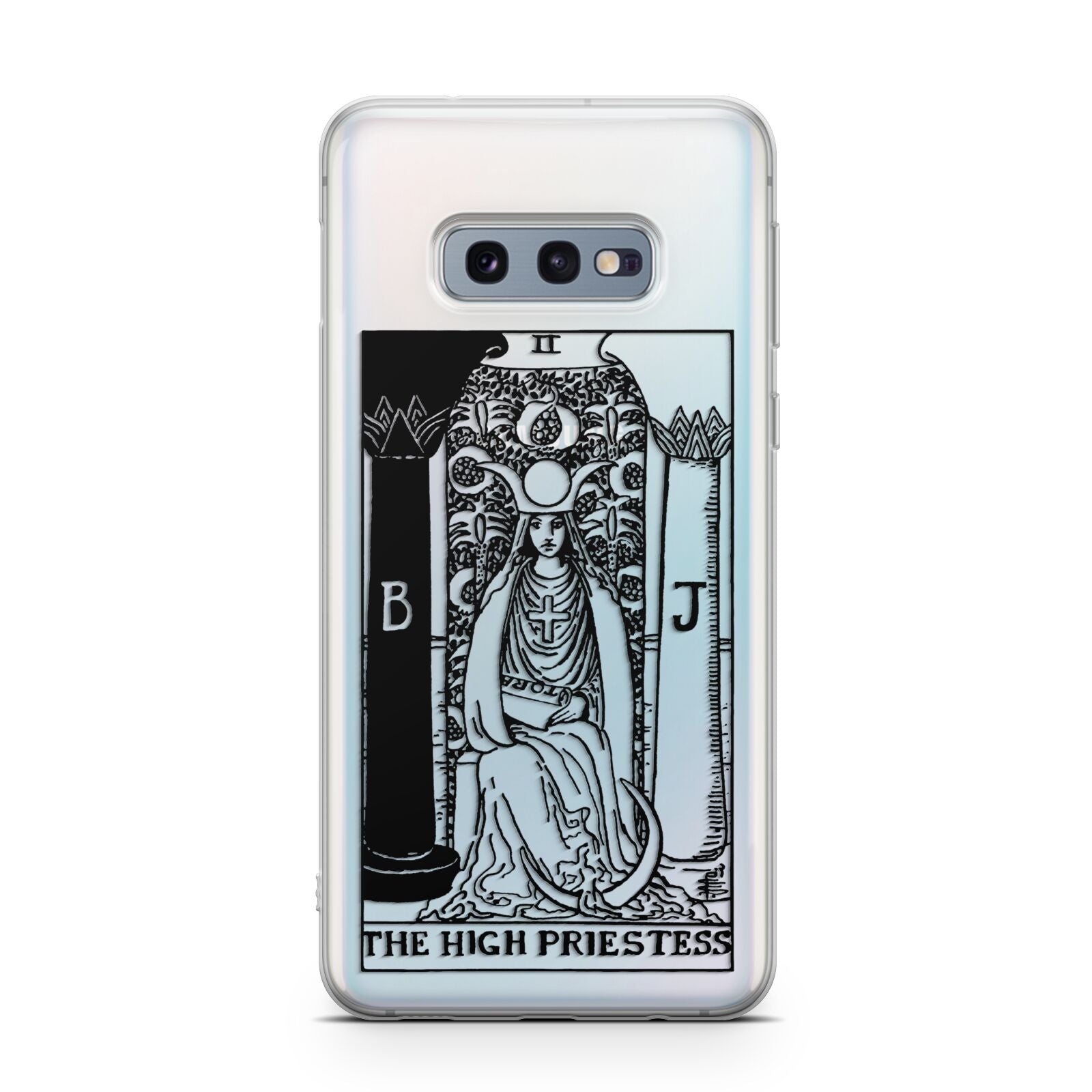 The High Priestess Monochrome Tarot Card Samsung Galaxy S10E Case