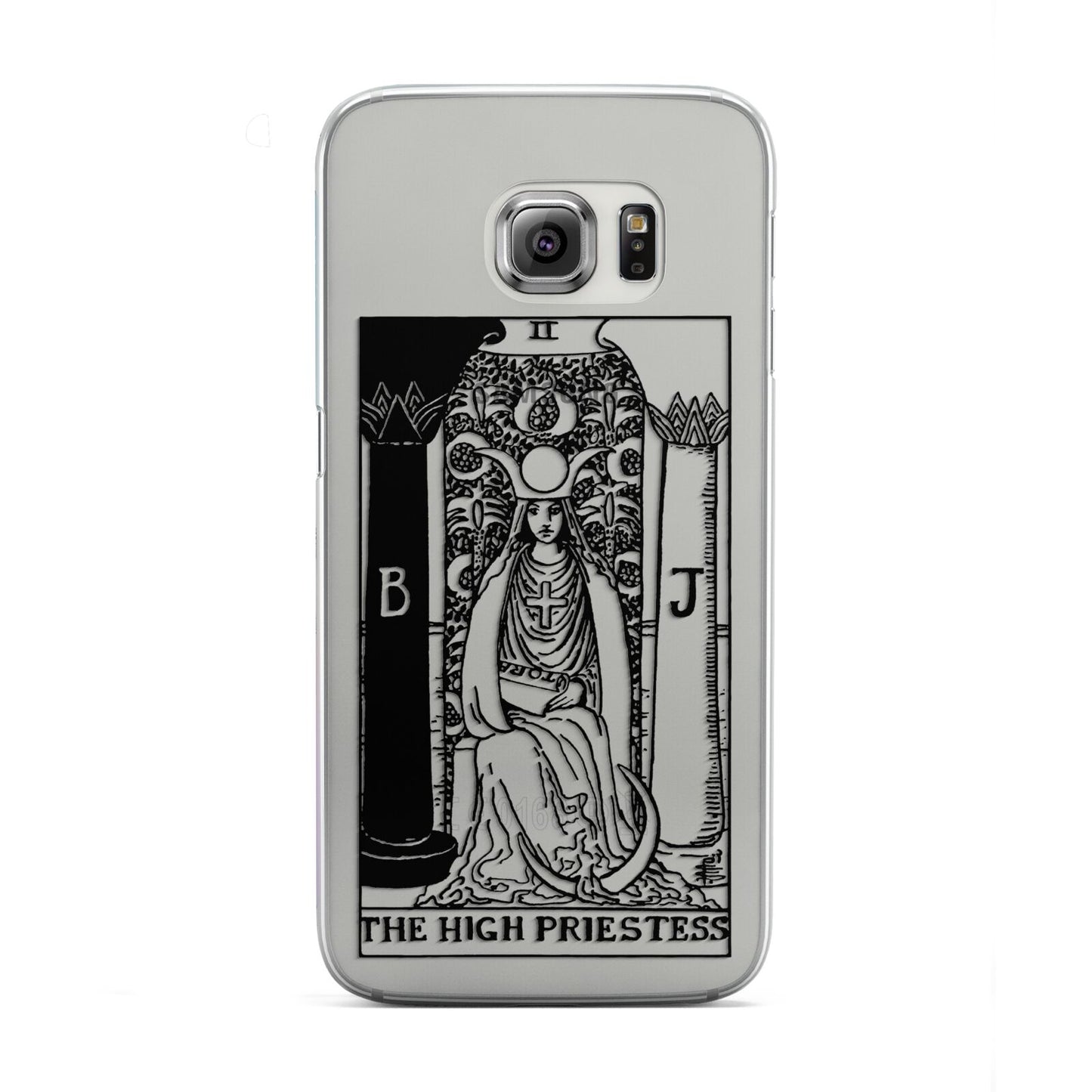 The High Priestess Monochrome Tarot Card Samsung Galaxy S6 Edge Case