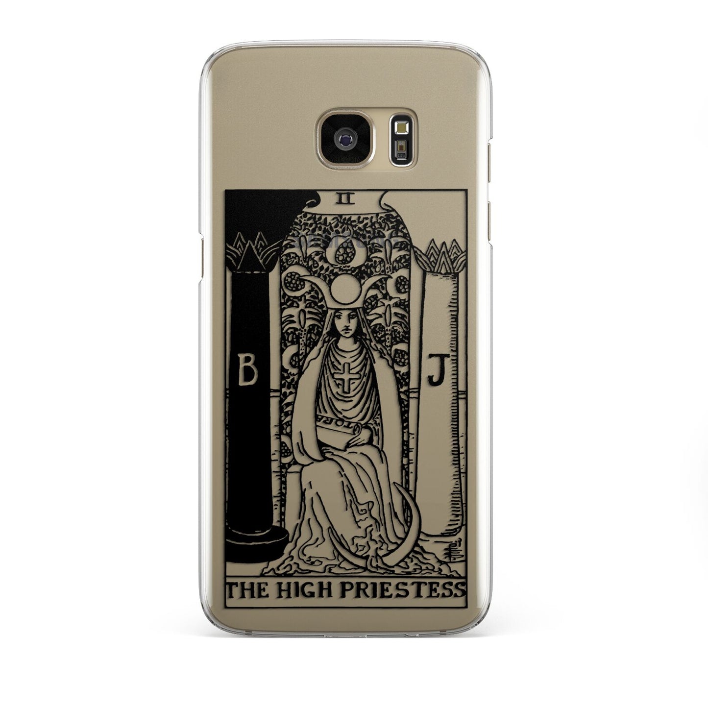 The High Priestess Monochrome Tarot Card Samsung Galaxy S7 Edge Case