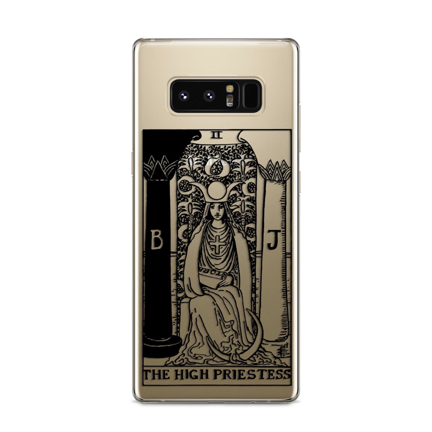 The High Priestess Monochrome Tarot Card Samsung Galaxy S8 Case