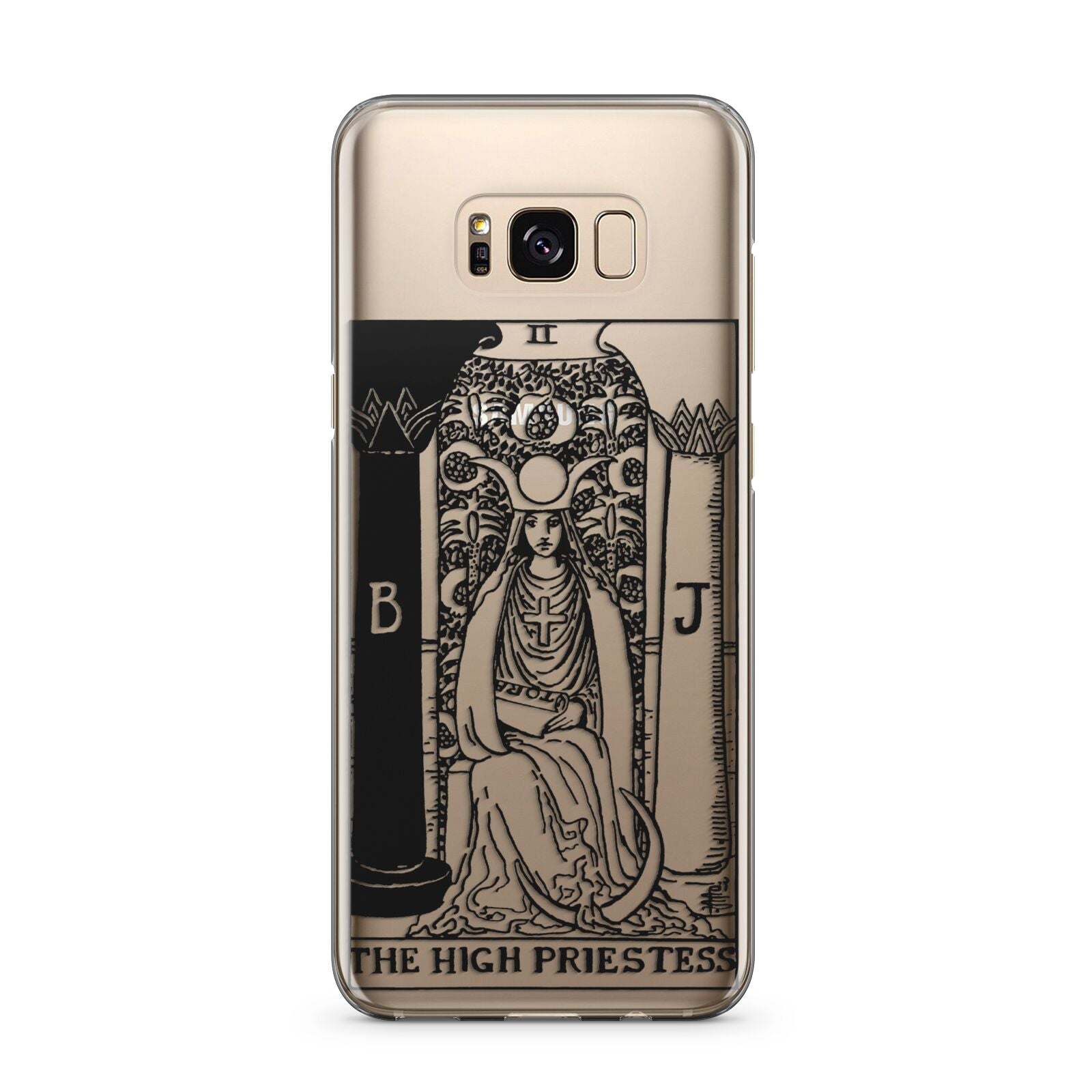 The High Priestess Monochrome Tarot Card Samsung Galaxy S8 Plus Case