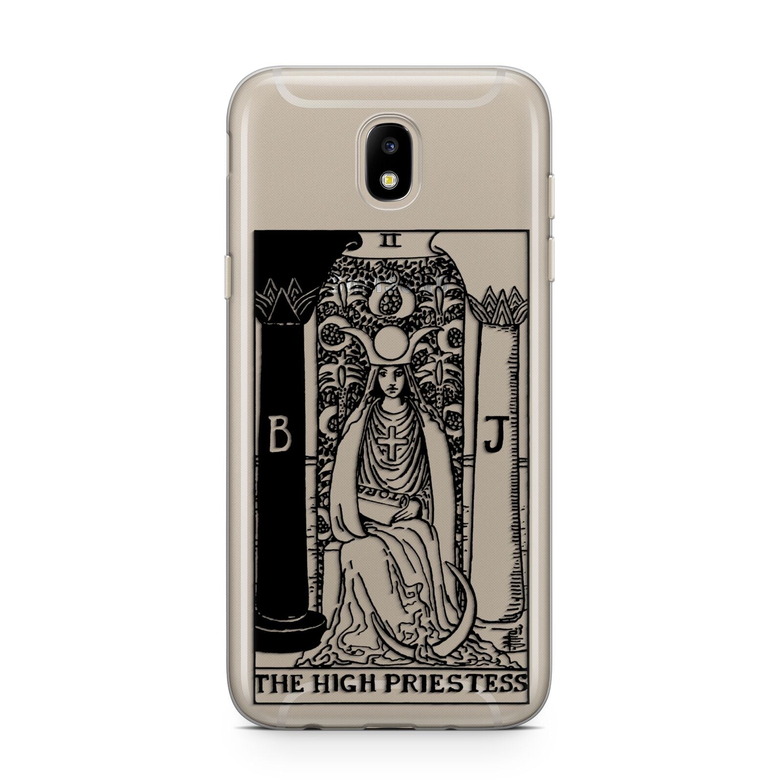 The High Priestess Monochrome Tarot Card Samsung J5 2017 Case