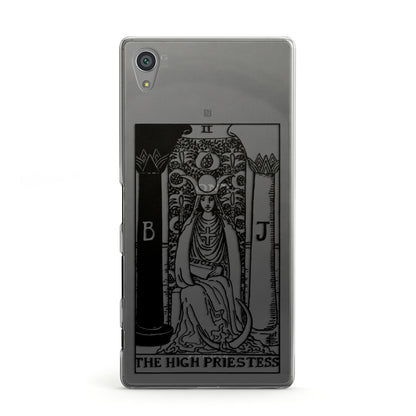 The High Priestess Monochrome Tarot Card Sony Xperia Case