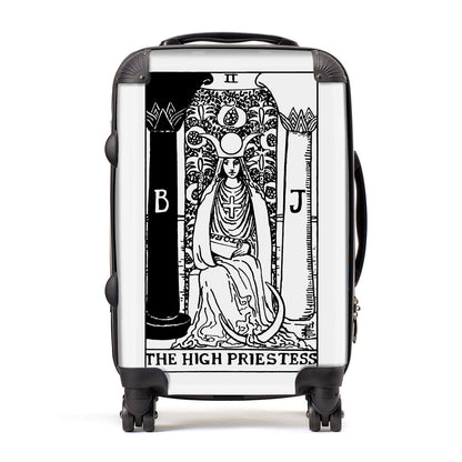 The High Priestess Monochrome Tarot Card Suitcase