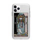 The High Priestess Tarot Card Apple iPhone 11 Pro in Silver with Bumper Case