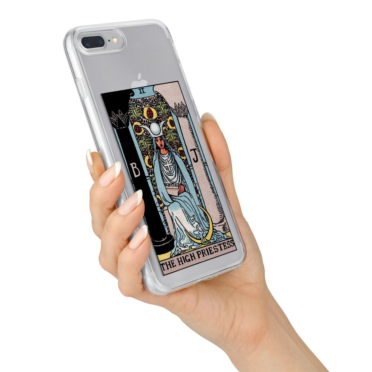The High Priestess Tarot Card iPhone 7 Plus Bumper Case on Silver iPhone Alternative Image