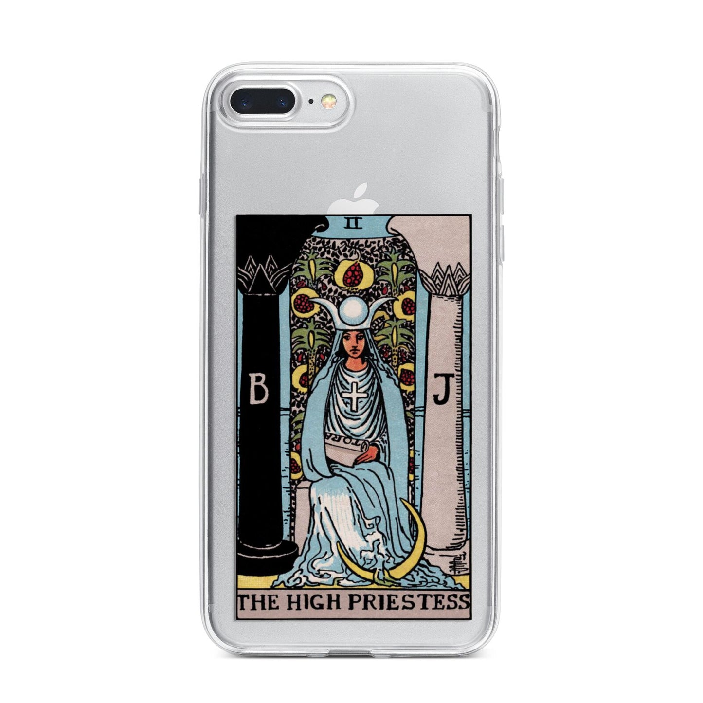 The High Priestess Tarot Card iPhone 7 Plus Bumper Case on Silver iPhone