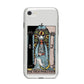 The High Priestess Tarot Card iPhone 8 Bumper Case on Silver iPhone