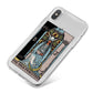 The High Priestess Tarot Card iPhone X Bumper Case on Silver iPhone