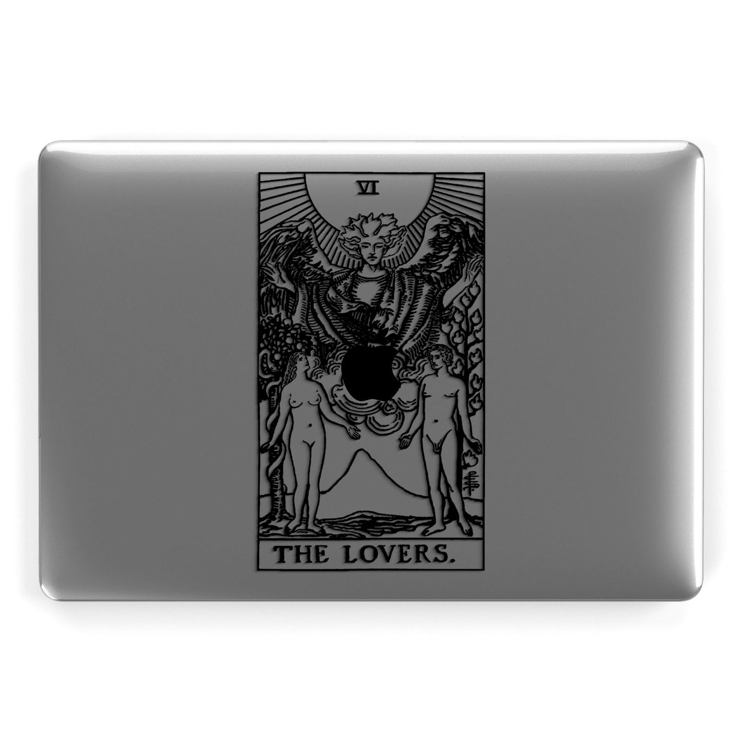 The Lovers Monochrome Tarot Card Apple MacBook Case