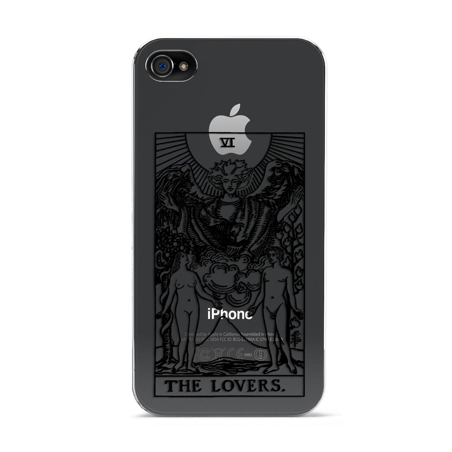 The Lovers Monochrome Tarot Card Apple iPhone 4s Case