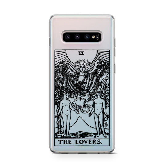 The Lovers Monochrome Tarot Card Protective Samsung Galaxy Case