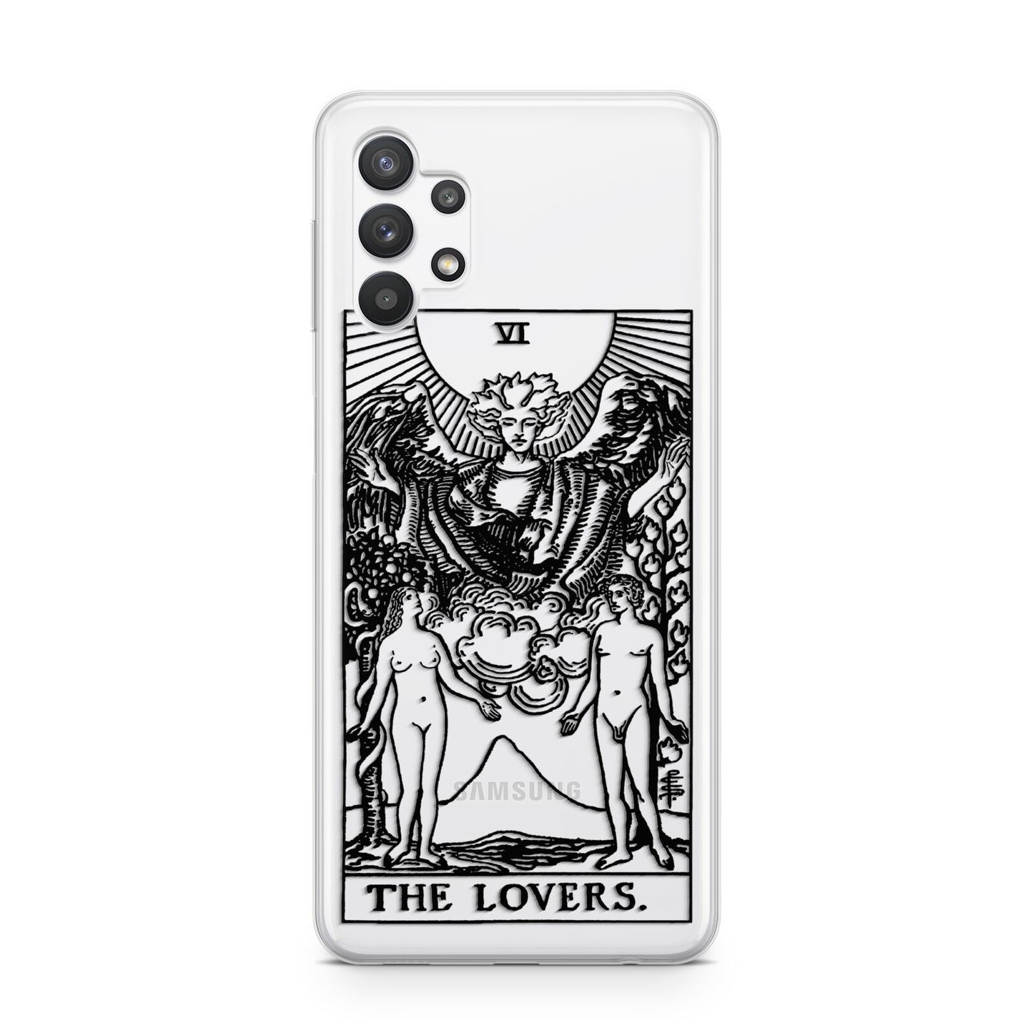 The Lovers Monochrome Tarot Card Samsung A32 5G Case