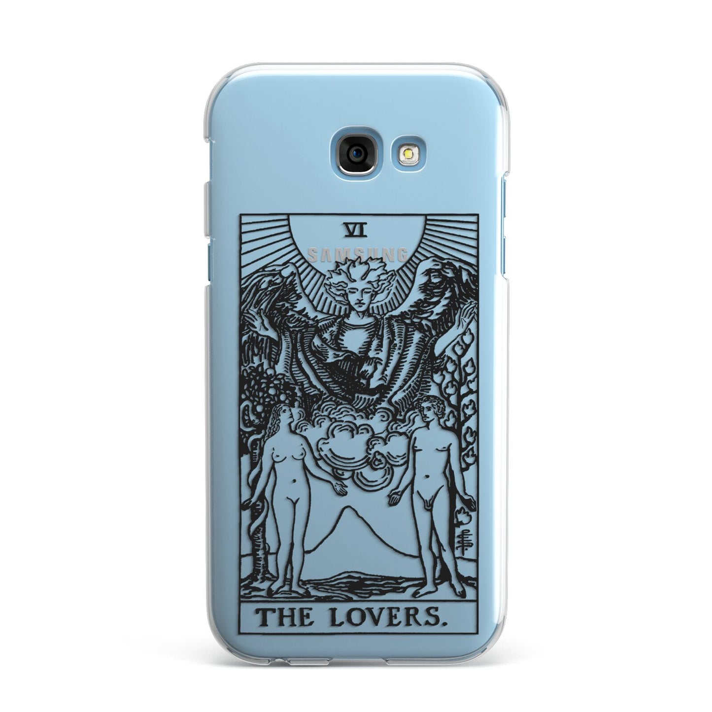 The Lovers Monochrome Tarot Card Samsung Galaxy A7 2017 Case