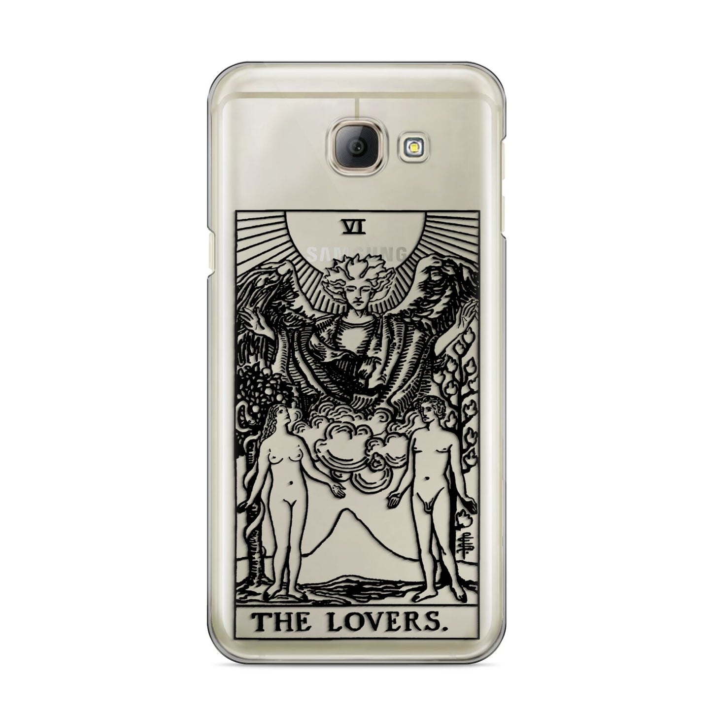 The Lovers Monochrome Tarot Card Samsung Galaxy A8 2016 Case