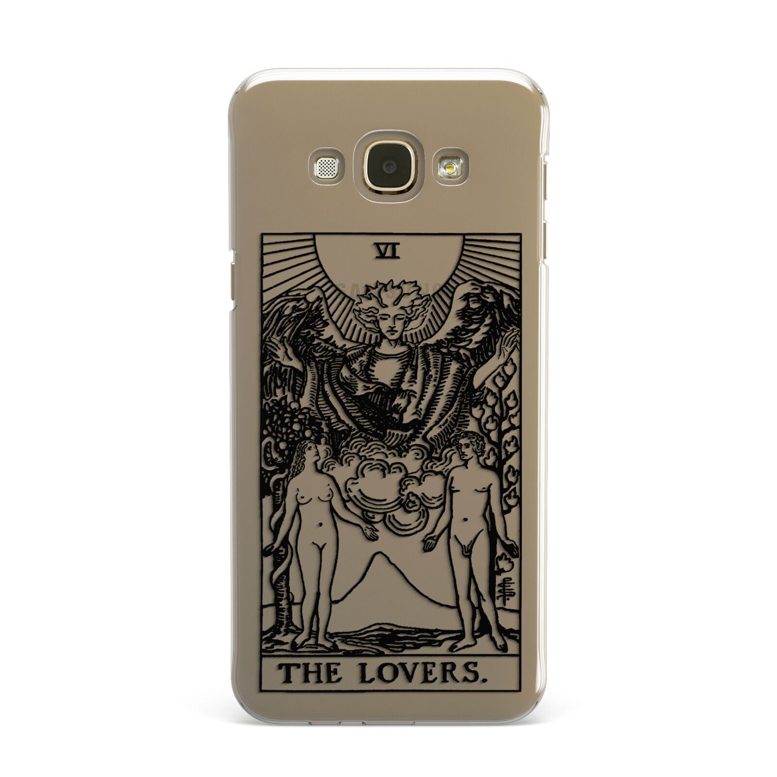 The Lovers Monochrome Tarot Card Samsung Galaxy A8 Case