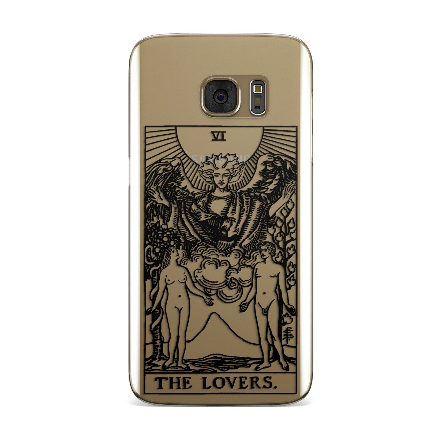 The Lovers Monochrome Tarot Card Samsung Galaxy Case