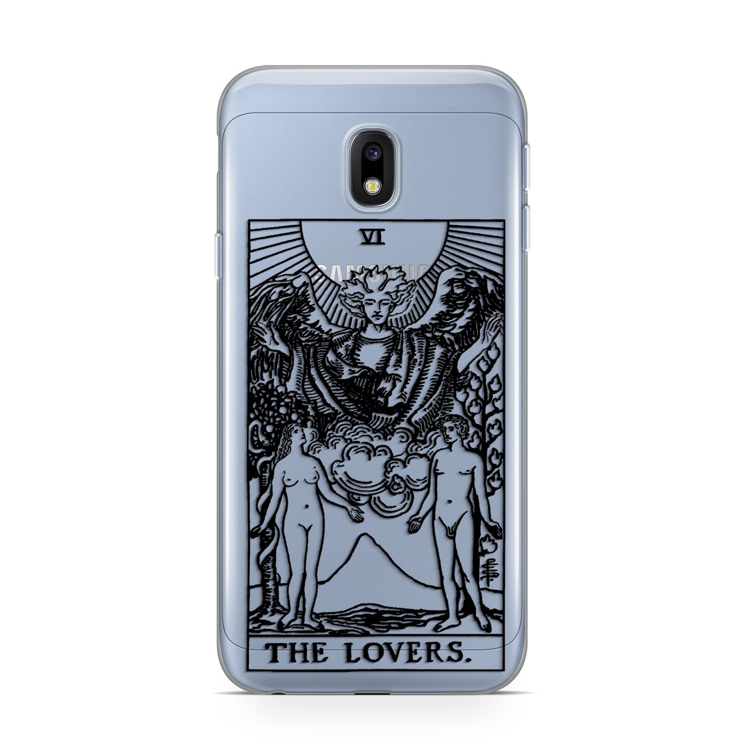 The Lovers Monochrome Tarot Card Samsung Galaxy J3 2017 Case